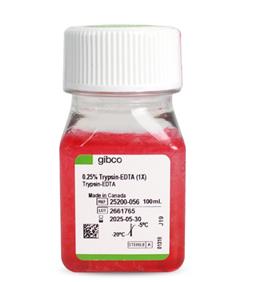 胰酶細胞消化液（0.25%胰酶，含EDTA，含酚紅）Gibco